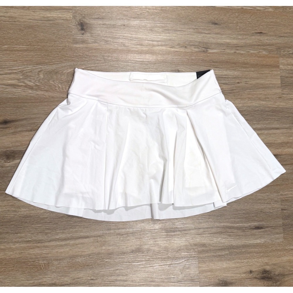 Nike Tennis Golf Pickleball Skirt White Pleated 2 in 1 Skirt Skort 1X NWT